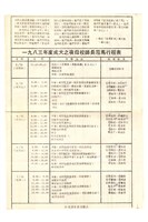 1983年度 「成大之夜」師長蒞馬行程表藏品圖，第2張